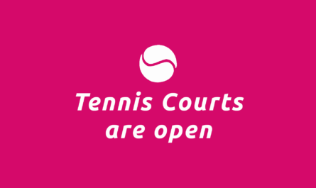 Tennis Courts are open